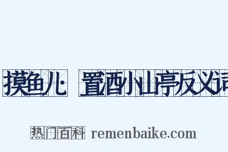 摸鱼儿·置酒小山亭反义词是什么意思的图片